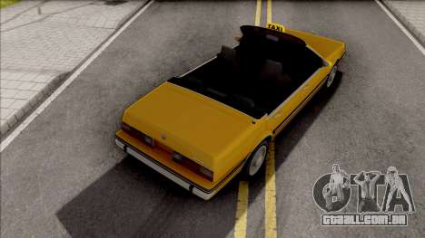 GTA IV Willard Cabrio Taxi para GTA San Andreas