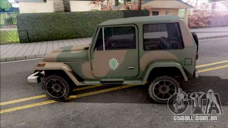 Mesa Jeep Vesao Exercito Brasileiro para GTA San Andreas