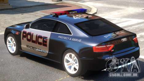Audi S5 Police V1 para GTA 4