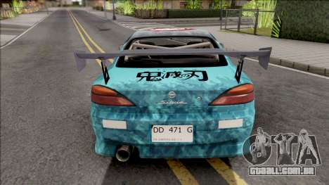 Nissan Silvia S15 Kimetsu no Yaiba Paintjob para GTA San Andreas