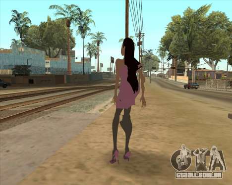 Scary woman in pink dress para GTA San Andreas