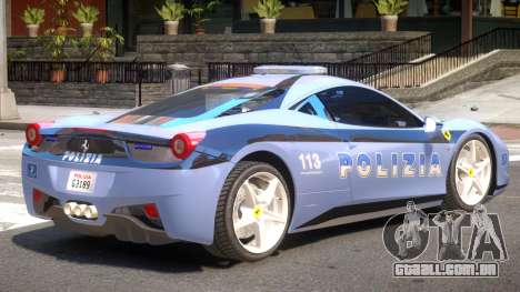 Ferrari 458 Police para GTA 4