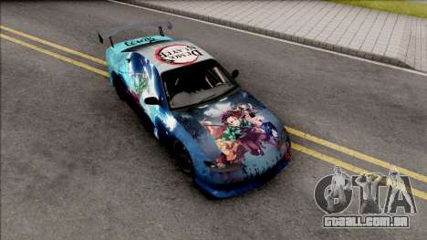 Nissan Silvia S15 Kimetsu no Yaiba Paintjob para GTA San Andreas