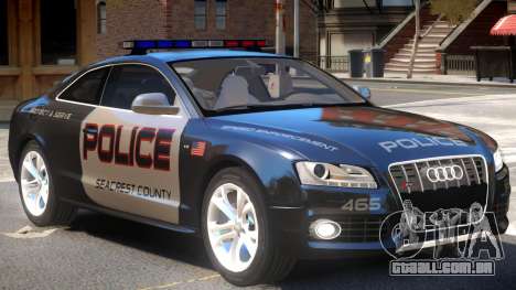 Audi S5 Police V1 para GTA 4