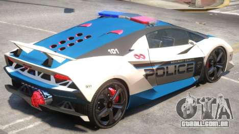 Lamborghini Sesto Police V1.4 para GTA 4
