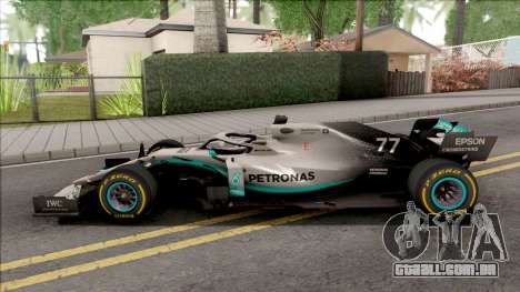 Mercedes-AMG F1 W10 2019 (C3 Tyres Yellow) para GTA San Andreas