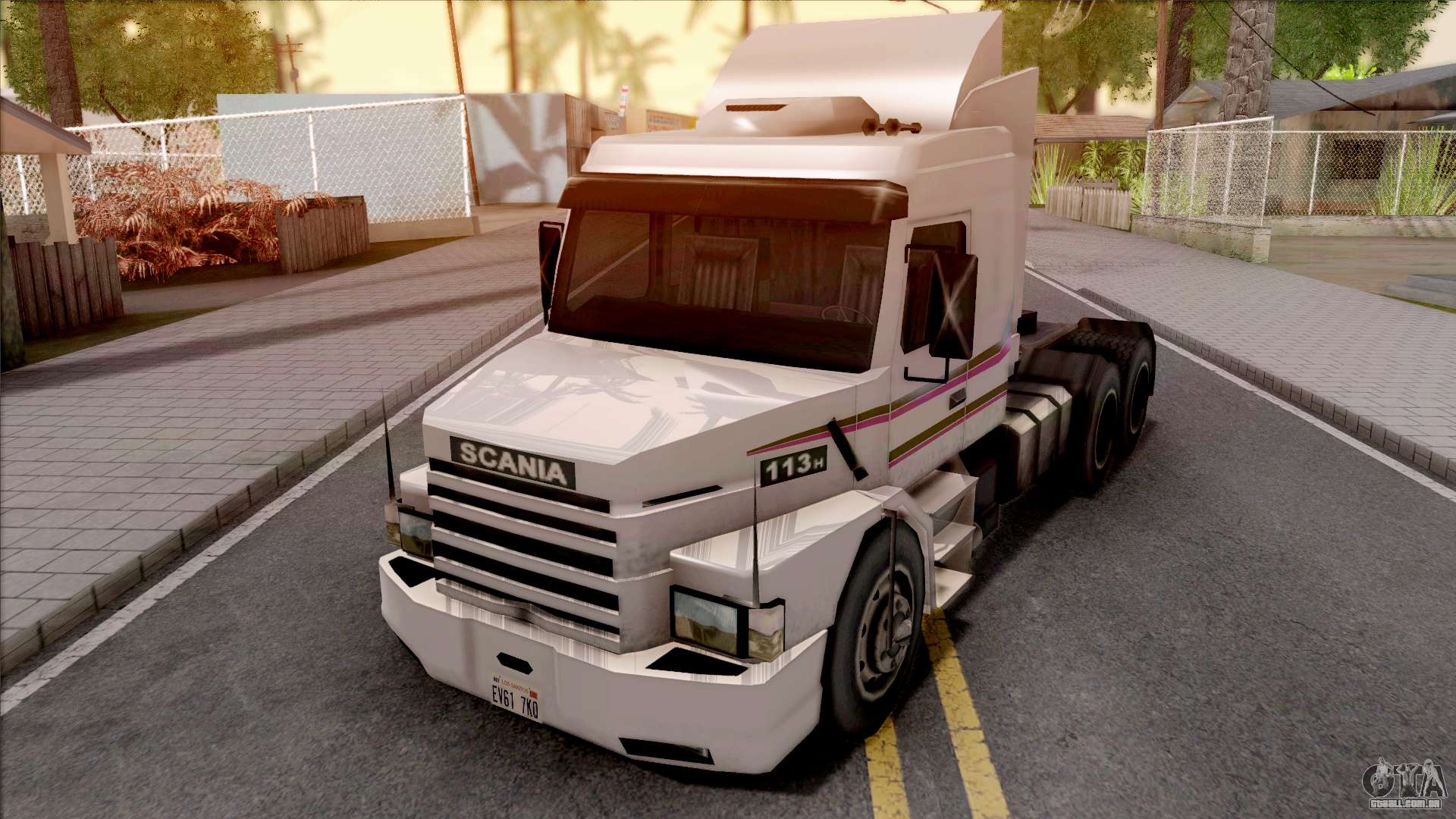 Caminhão Scania 113H Top Line e carreta Noma para GTA San Andreas