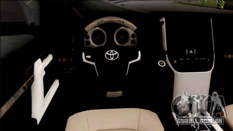 Toyota Land Cruiser GXR 200 2019 para GTA San Andreas