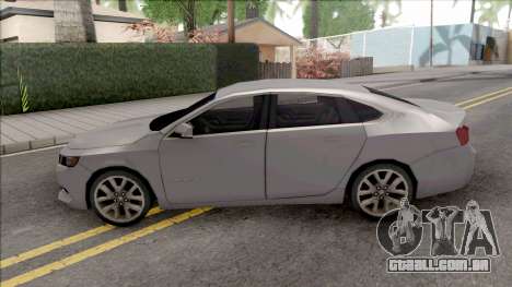 Chevrolet Impala 2018 Grey para GTA San Andreas