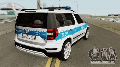 Skoda Yeti (Policja KSP) para GTA San Andreas