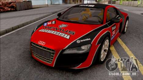 Audi R8 4.2 FSI Quattro VehFuncs para GTA San Andreas