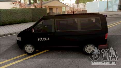 Volswagen Transporter T5 Policija para GTA San Andreas