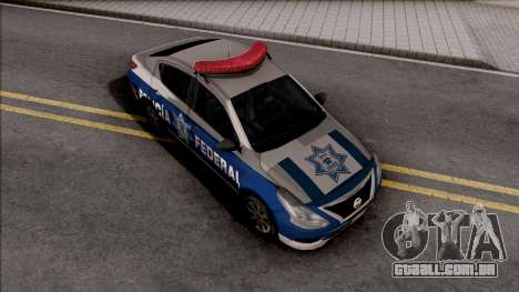 Nissan Versa 2019 Policia Federal Mexicana para GTA San Andreas