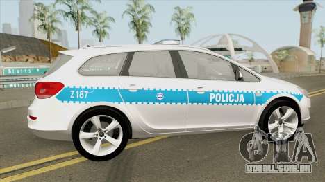 Opel Astra J (Policja KSP) para GTA San Andreas