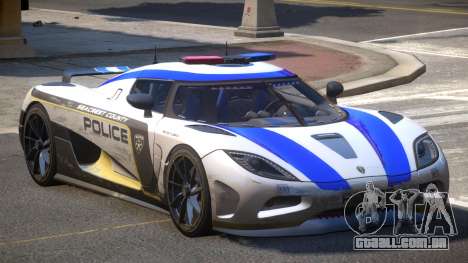 Koenigsegg Agera Police V1.3 para GTA 4