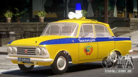 Moscvich 408 Police para GTA 4