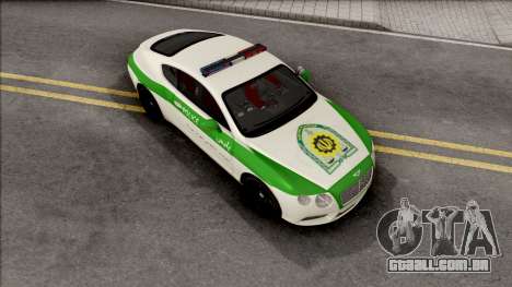 Bentley Continental GT Iranian Police para GTA San Andreas