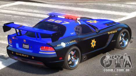 Dodge Viper SRT Police V1.0 para GTA 4