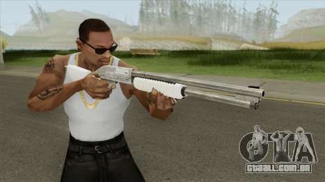Pump Shotgun (White) para GTA San Andreas