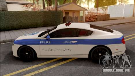 Bentley Continental GT Iranian Police v2 para GTA San Andreas