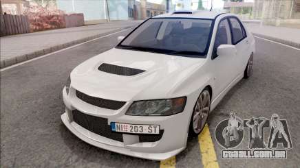 Mitsubishi Lancer Evolution VIII White para GTA San Andreas