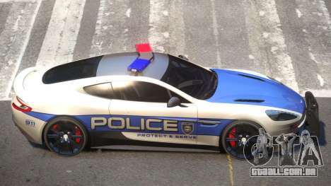 Aston Martin Vanquish Police V1.1 para GTA 4