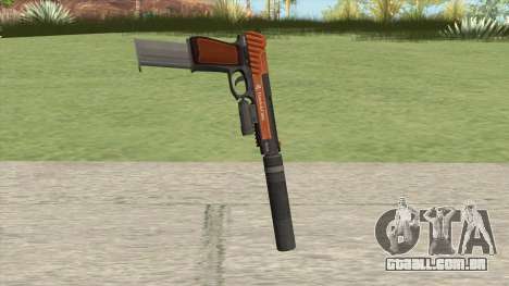 Pistol .50 GTA V (Orange) Full Attachments para GTA San Andreas
