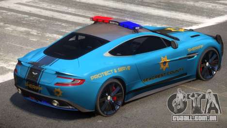 Aston Martin Vanquish Police V1.3 para GTA 4