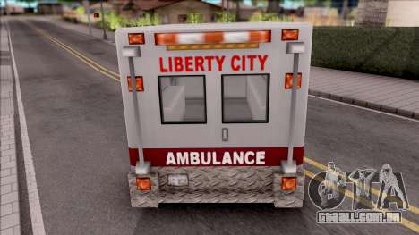 GTA 3 Ambulance para GTA San Andreas