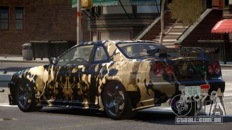 Nissan Skyline R34 V1.2 PJ3 para GTA 4