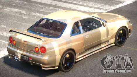 Nissan R34 GTR PJ1 para GTA 4