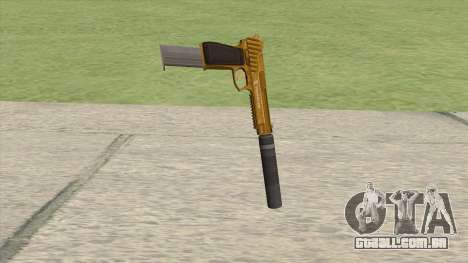 Pistol .50 GTA V (Gold) Suppressor V2 para GTA San Andreas