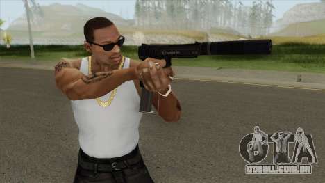 Pistol .50 GTA V (NG Black) Suppressor V2 para GTA San Andreas
