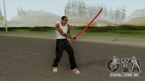 Red Katana (HQ) para GTA San Andreas