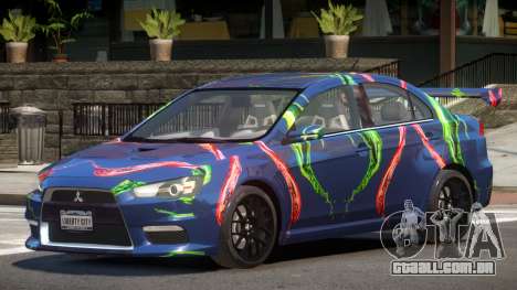 Mitsubishi Lancer X Tuned PJ4 para GTA 4