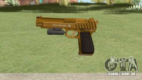 Pistol .50 GTA V (Gold) Flashlight V1 para GTA San Andreas
