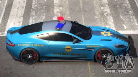 Aston Martin Vanquish Police V1.3 para GTA 4