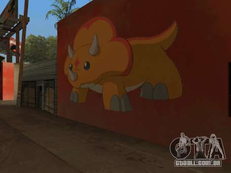 Dinossauro Rei Graffiti para GTA San Andreas