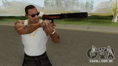 Pistol .50 GTA V (Orange) Suppressor V1 para GTA San Andreas