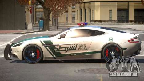 Aston Martin Vanquish Police V1.2 para GTA 4