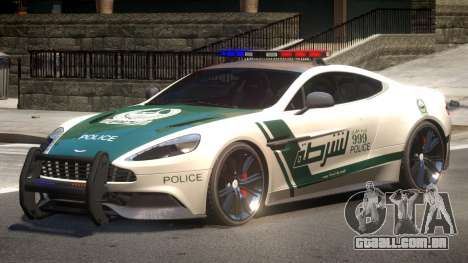 Aston Martin Vanquish Police V1.2 para GTA 4