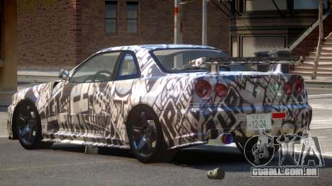 Nissan Skyline R34 V1.2 P1 para GTA 4