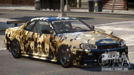 Nissan Skyline R34 V1.2 PJ3 para GTA 4