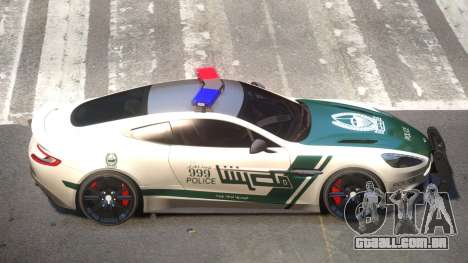 Aston Martin Vanquish Police V1.2 para GTA 4