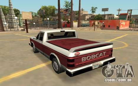 Insípido Bobcat com Emblemas e Extras para GTA San Andreas