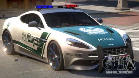 Aston Martin Vanquish Police V1.2 para GTA 4