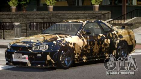 Nissan Skyline R34 V1.2 PJ3 para GTA 4