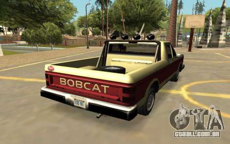 Insípido Bobcat com Emblemas e Extras para GTA San Andreas