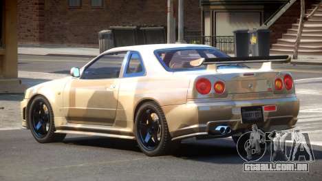 Nissan R34 GTR PJ1 para GTA 4