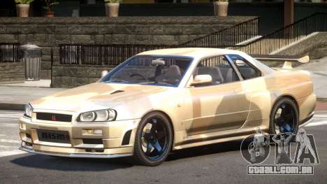 Nissan R34 GTR PJ1 para GTA 4